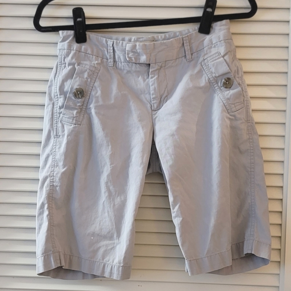Banana Republic- Light Grey 100% Cotton Shorts With Pockets